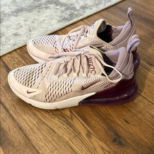 Nike Women's Mauve and Plum Sneakers